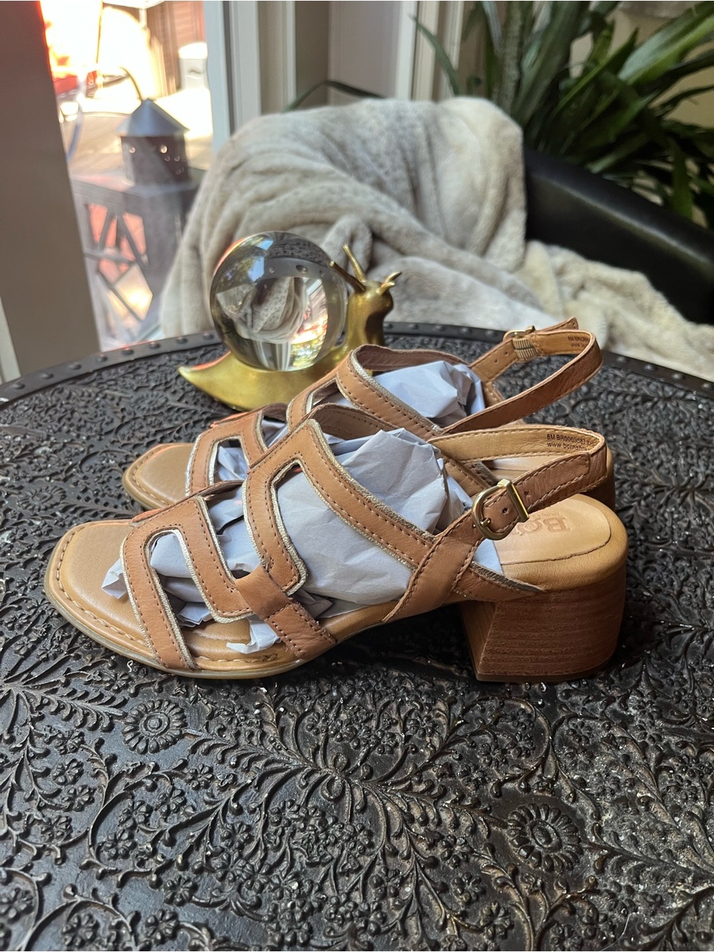 NEW BORN SOFIA SANDALS IN NATURAL 8 - Picture 7 of 10
